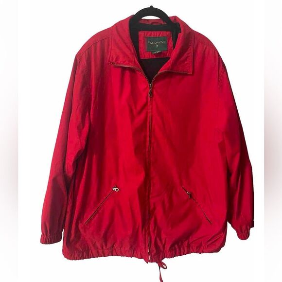 Preston & York II Women’s Red Zippered Jacket Coat Plus Size 2X EUC - Picture 1 of 7